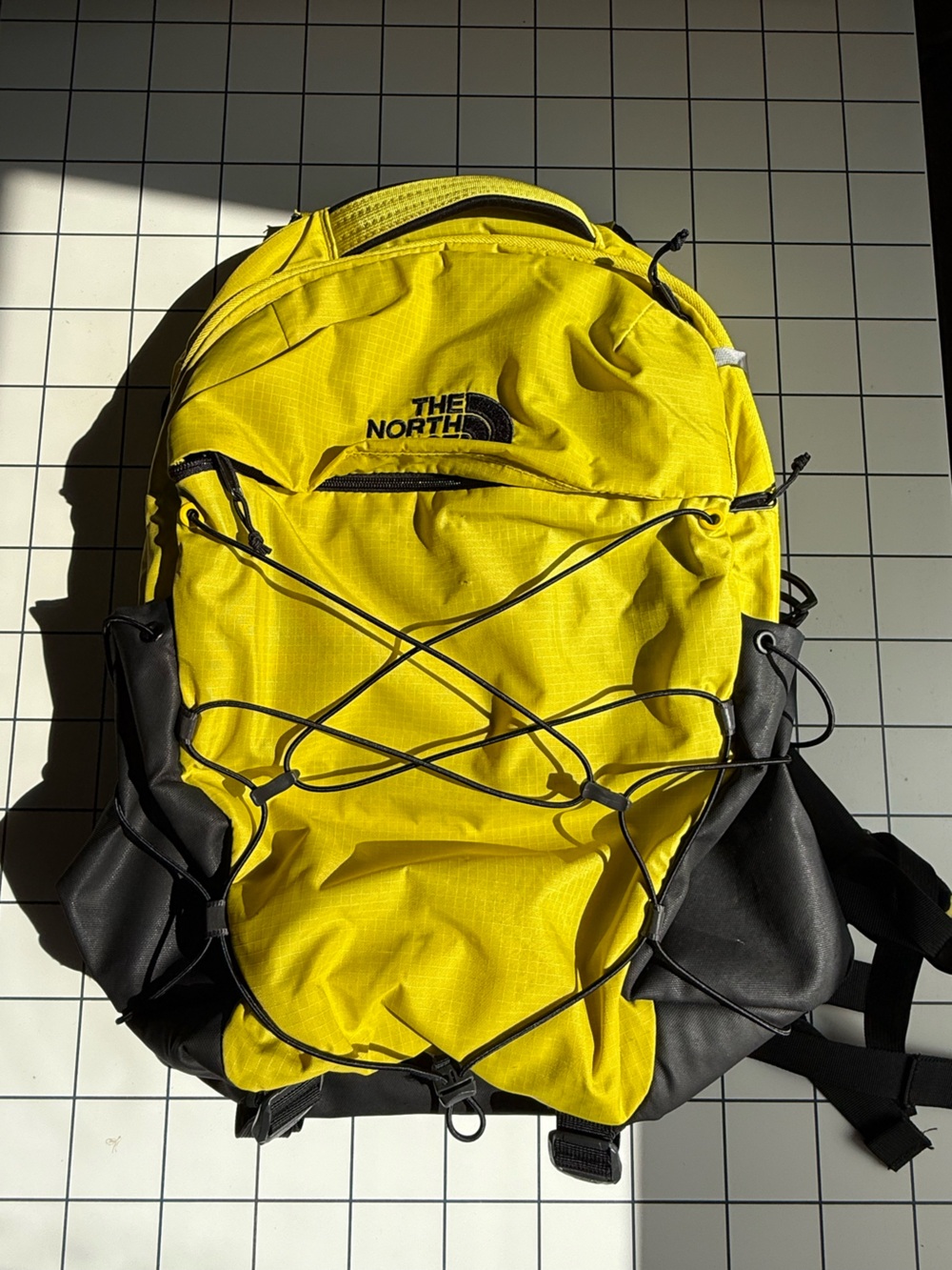 The North Face Men’s Yellow and Black Backpack Borealis